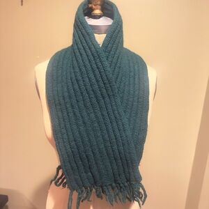 Vintage Wool Pendleton Ribbed Knit Scarf